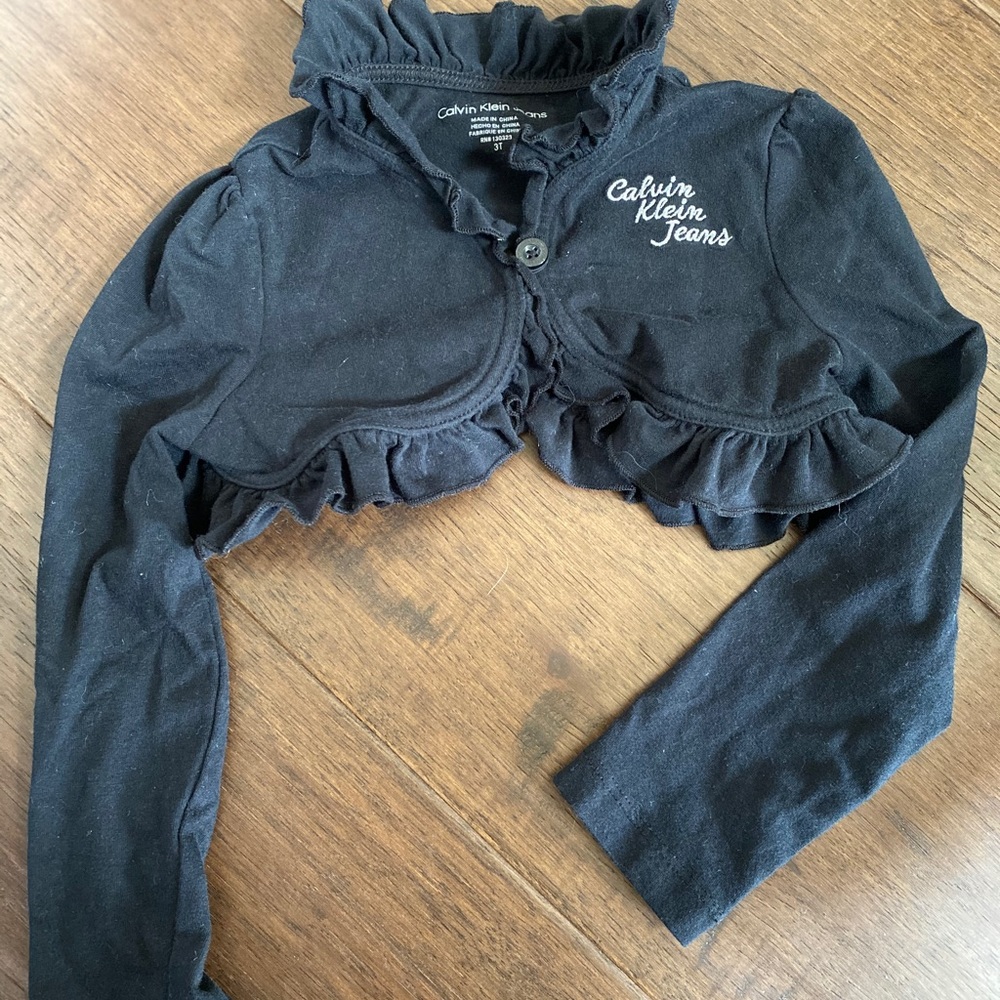Calvin Klein 3T girls black top